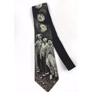 Three Stooges Neckwear Neck Tie 60" x 3.75" Golf Ralph Marlin Black White 1995